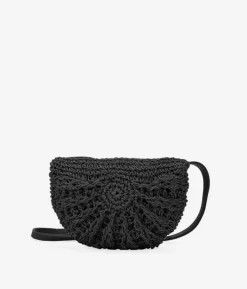 Bosanova Sacs À Bandoulière | Petits Sacs | Sac à bandoulière en raphia noir