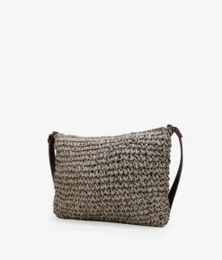 Bosanova Sacs À Bandoulière | Sacs Raphia Et Crochet | Sac à bandoulière en raphia marron