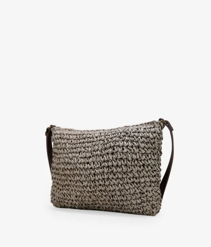 Bosanova Sacs À Bandoulière | Sacs Raphia Et Crochet | Sac à bandoulière en raphia marron