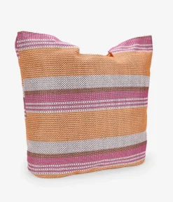 Bosanova Sacs Shopper | Sacs Raphia Et Crochet | Sac à bandoulière en raphia rose