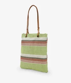 Bosanova Sacs Shopper | Sacs Raphia Et Crochet | Sac à bandoulière en raphia vert