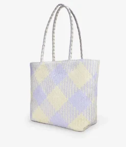 Bosanova Sacs Shopper | Sacs Raphia Et Crochet | Sac à bandoulière en raphia lilas