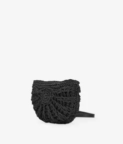 Bosanova Sacs À Bandoulière | Petits Sacs | Sac à bandoulière en raphia noir