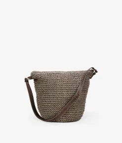Bosanova Sacs À Bandoulière | Sacs Raphia Et Crochet | Sac à bandoulière en raphia marron