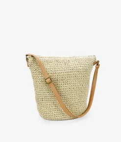 Bosanova Sacs À Bandoulière | Sacs Raphia Et Crochet | Sac à bandoulière en raphia beige