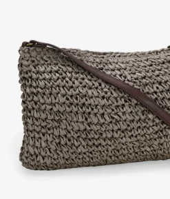 Bosanova Sacs À Bandoulière | Sacs Raphia Et Crochet | Sac à bandoulière en raphia marron