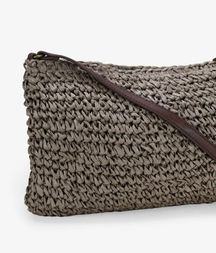Bosanova Sacs À Bandoulière | Sacs Raphia Et Crochet | Sac à bandoulière en raphia marron