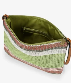 Bosanova Sacs À Bandoulière | Sacs Raphia Et Crochet | Sac à bandoulière en raphia vert