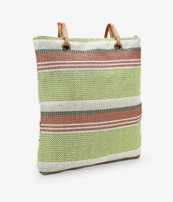 Bosanova Sacs Shopper | Sacs Raphia Et Crochet | Sac à bandoulière en raphia vert