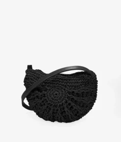 Bosanova Sacs À Bandoulière | Petits Sacs | Sac à bandoulière en raphia noir
