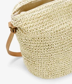 Bosanova Sacs À Bandoulière | Sacs Raphia Et Crochet | Sac à bandoulière en raphia beige