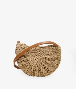 Bosanova Sacs À Bandoulière | Sacs Raphia Et Crochet | Sac à bandoulière en raphia camel