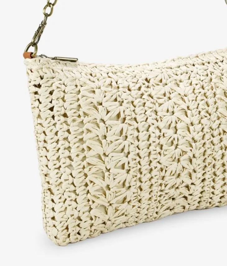 Bosanova Sacs À Bandoulière | Sacs Raphia Et Crochet | Sac à bandoulière en raphia beige