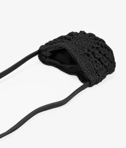 Bosanova Sacs À Bandoulière | Petits Sacs | Sac à bandoulière en raphia noir
