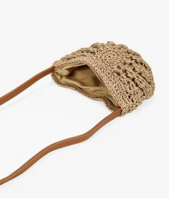 Bosanova Sacs À Bandoulière | Sacs Raphia Et Crochet | Sac à bandoulière en raphia camel