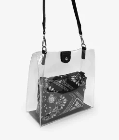 Bosanova Sacs À Bandoulière | Sacs Porté Épaule | Sac à bandoulière en vinyle noir
