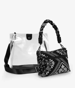 Bosanova Sacs À Bandoulière | Sacs Porté Épaule | Sac à bandoulière en vinyle noir