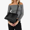 Bosanova Sacs À Bandoulière | Sac à bandoulière noir avec clous et double zip