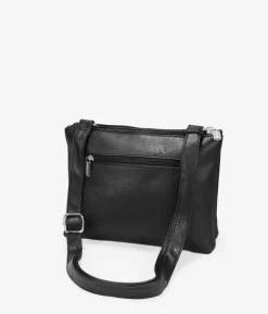 Bosanova Sacs À Bandoulière | Sac à bandoulière noir avec clous et double zip