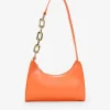 Bosanova Sacs Porté Épaule | Petits Sacs | Sac à bandoulière orange avec chaîne