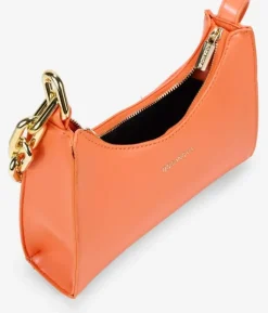 Bosanova Sacs Porté Épaule | Petits Sacs | Sac à bandoulière orange avec chaîne