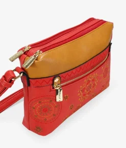 Bosanova Sacs À Bandoulière | Sac à bandoulière rouge avec broderie