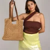Bosanova Sacs Raphia Et Crochet | Sacs Porté Épaule | Sac à bandoulière toast au crochet