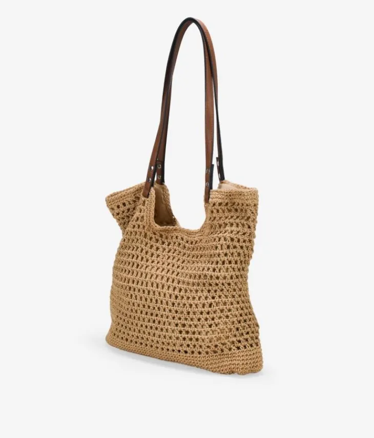 Bosanova Sacs Raphia Et Crochet | Sacs Porté Épaule | Sac à bandoulière toast au crochet