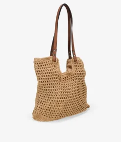 Bosanova Sacs Raphia Et Crochet | Sacs Porté Épaule | Sac à bandoulière toast au crochet