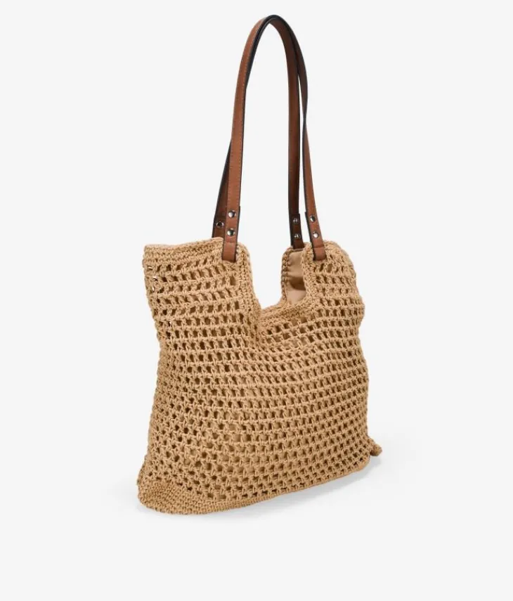 Bosanova Sacs Raphia Et Crochet | Sacs Porté Épaule | Sac à bandoulière toast au crochet