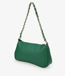 Bosanova Sac Minaudières | Sacs Porté Épaule | Sac à bandoulière vert avec chaîne