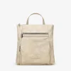 Bosanova Sacs À Dos | Sac à dos beige avec fermetures éclair en métal