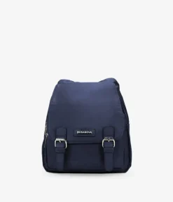 Bosanova Sacs À Dos | Sac à dos casual bleu avec rabat et boucles