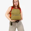 Bosanova Sacs À Dos | Sac à dos décontracté en nylon vert avec logo