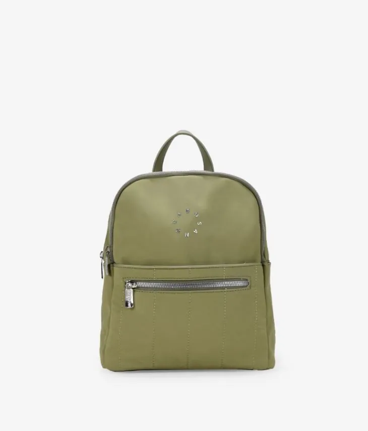 Bosanova Sacs À Dos | Sac à dos décontracté en nylon vert avec logo