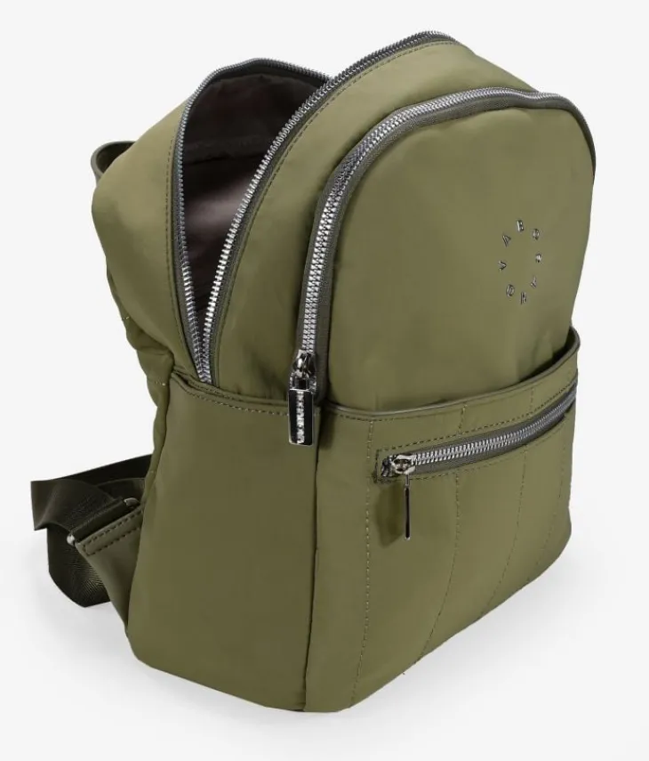 Bosanova Sacs À Dos | Sac à dos décontracté en nylon vert avec logo