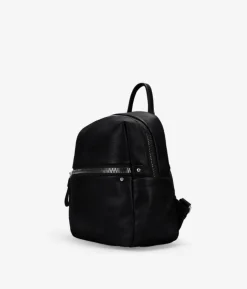Bosanova Sacs À Dos | Sac à dos noir avec grandes fermetures éclair en métal