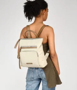 Bosanova Sacs À Dos | Sac à dos taupe avec fermetures éclair en métal