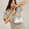 Bosanova Sacs À Bandoulière | Petits Sacs | Sac à main argenté avec anse mouchoir