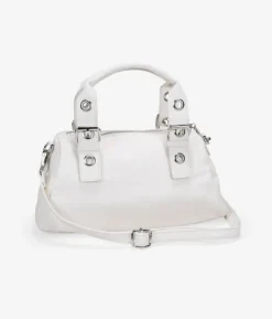 Bosanova Sacs À Bandoulière | Sacs À Main | Sac à main blanc avec boucles et clous ronds