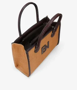 Bosanova Sacs À Bandoulière | Sacs Raphia Et Crochet | Sac à main en raphia marron