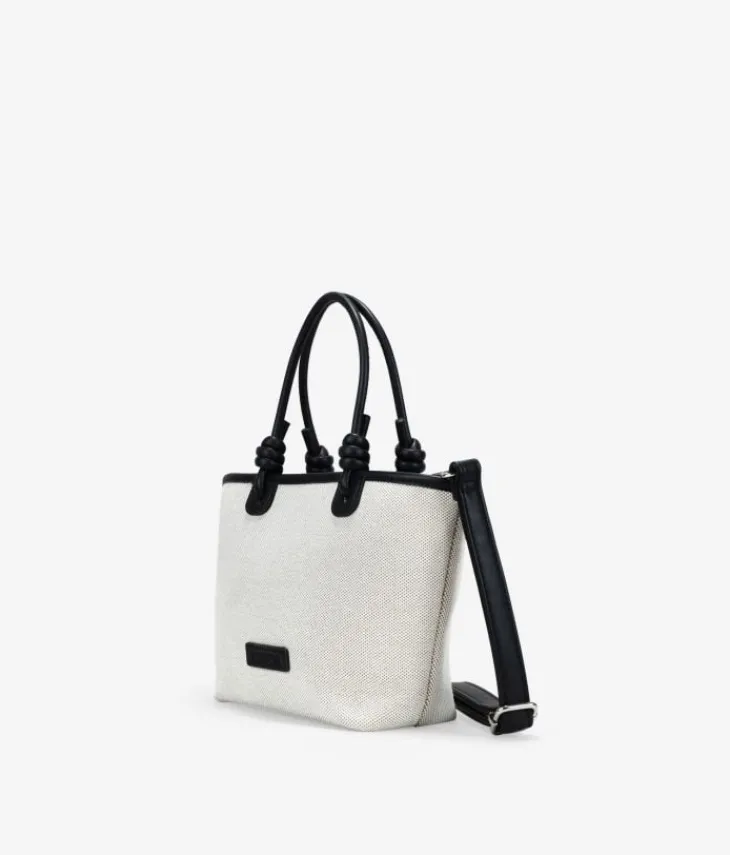 Bosanova Sacs À Bandoulière | Petits Sacs | Sac à main en toile beige avec fermeture éclair