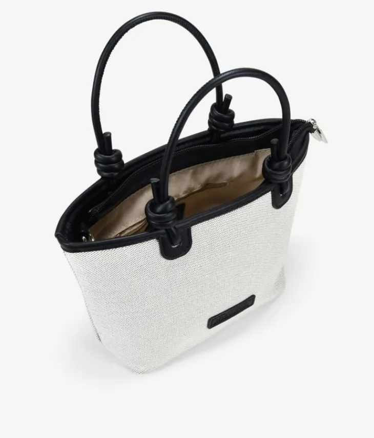 Bosanova Sacs À Bandoulière | Petits Sacs | Sac à main en toile beige avec fermeture éclair