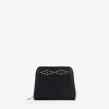 Femme Bosanova Porte-monnaie | Sac à main noir avec clous et fermeture éclair