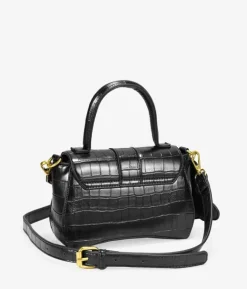 Bosanova Sacs À Bandoulière | Petits Sacs | Sac à main noir avec miroir papillon