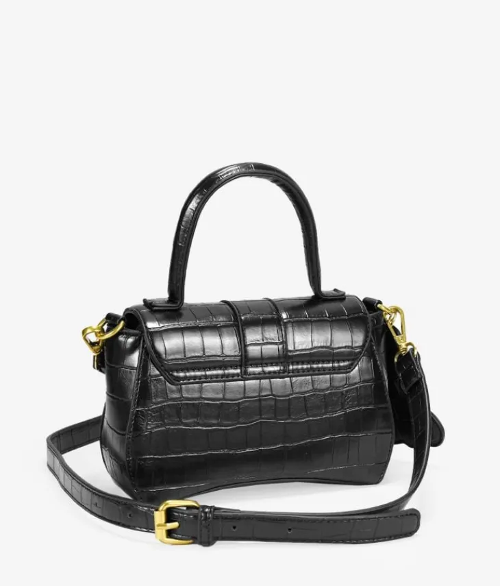 Bosanova Sacs À Bandoulière | Petits Sacs | Sac à main noir avec miroir papillon