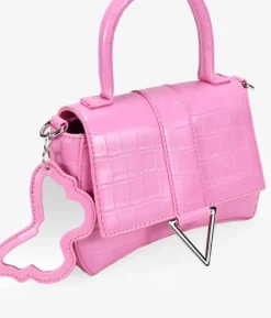 Bosanova Petits Sacs | Sacs À Main | Sac à main rose avec miroir papillon