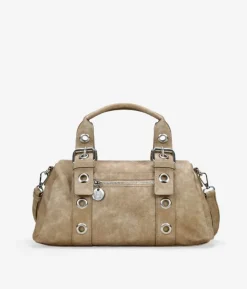 Bosanova Sacs À Bandoulière | Sacs À Main | Sac à main sable avec boucles et clous ronds