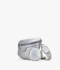 Bosanova Sacs Banane | Sac banane argenté avec poche suspendue