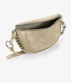 Bosanova Sacs À Bandoulière | Sacs Banane | Sac banane beige à clous ronds